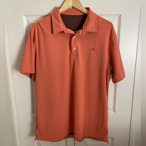 Simms Men's Vibrant Orange Polo Shirt